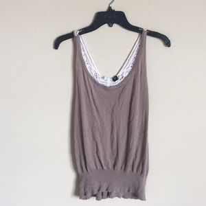 ❗️SALE❗️ Brown tank top